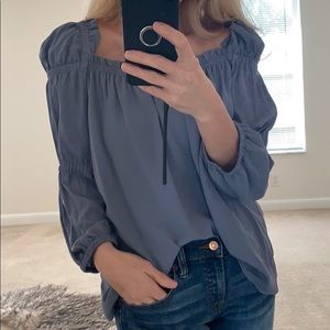 🌸🌺CECE TOP 🌺🌸BLUE CHINTZ SIZE M